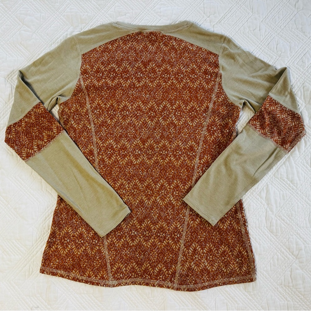 Marmot Long Sleeve Thermal Orange/Neutral Size Medium - Picture 3 of 7